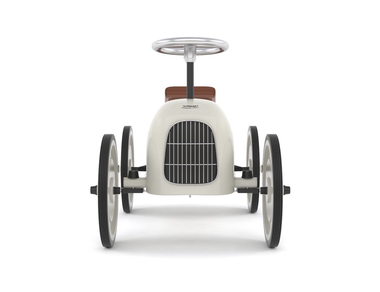 Retro Push Car 3D model_2