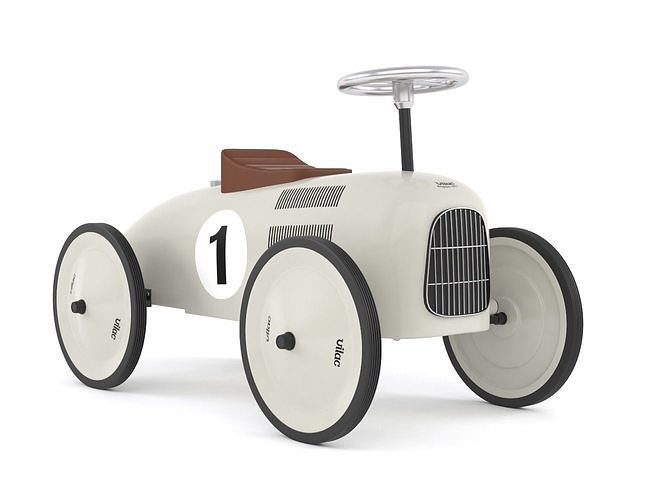 Retro Push Car 3D model