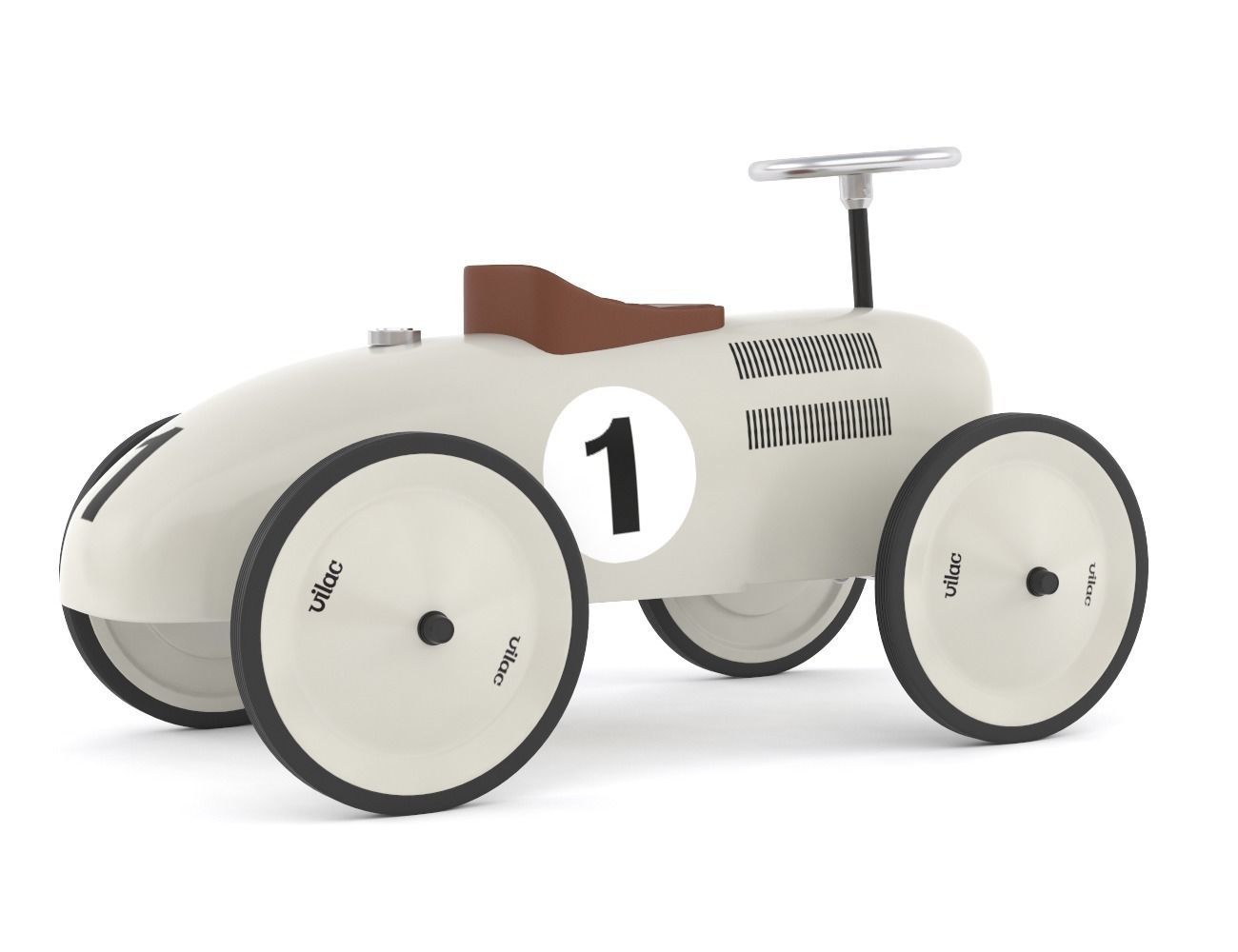 Retro Push Car 3D model_5
