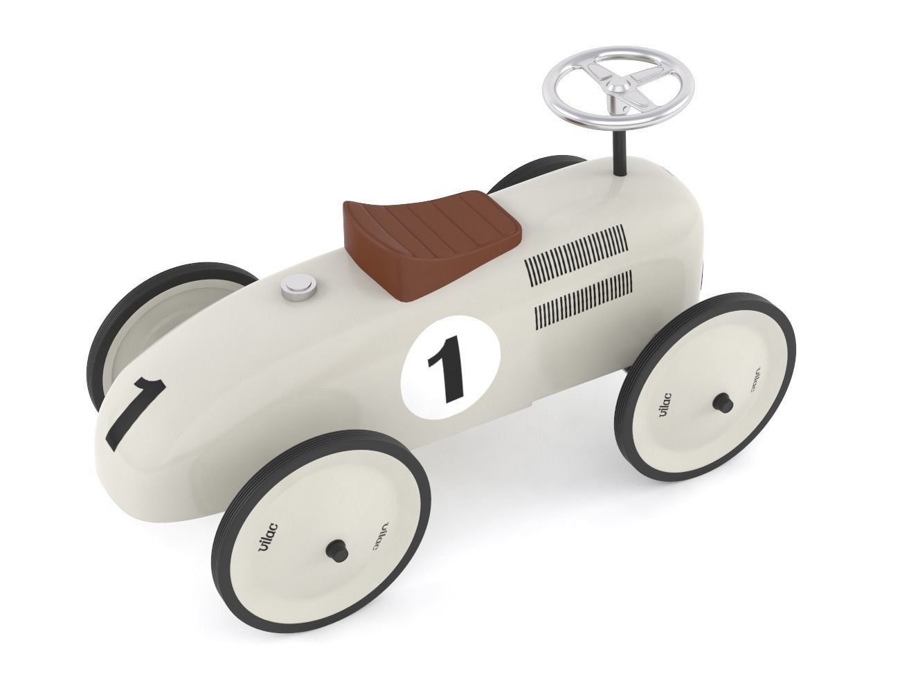Retro Push Car 3D model_6