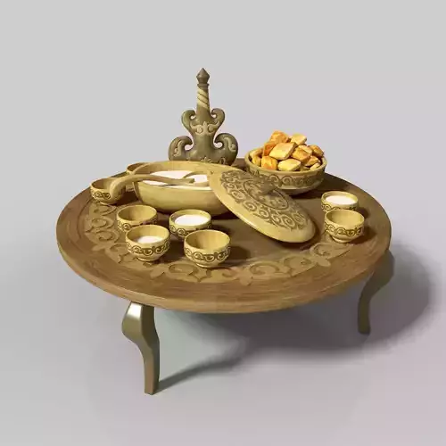 Kazakh national dishes for koumiss 3D model