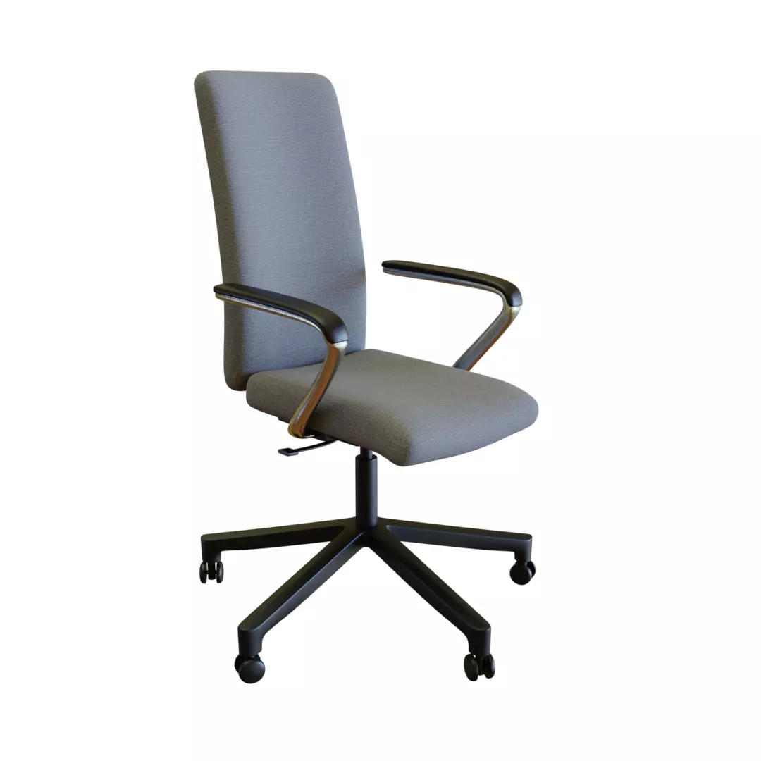 Stylish Regular Office Chair  Free 3D model_0