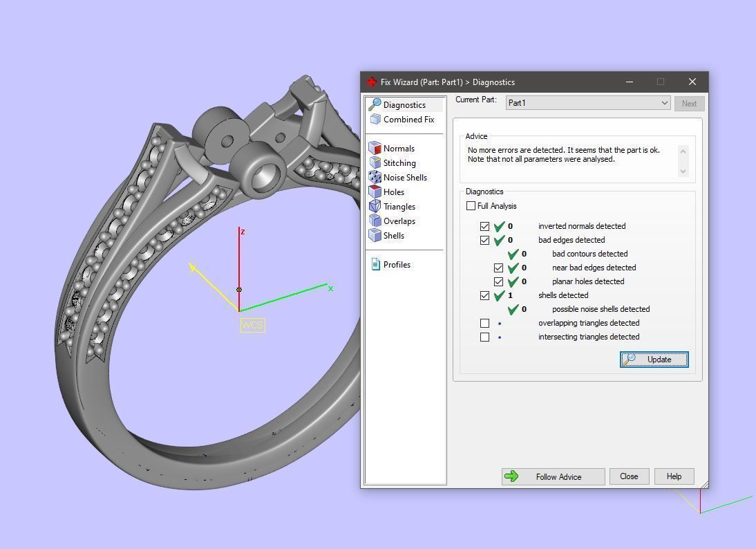 Luxury Cluster Halo Ring with Small Gems 3D print model_5