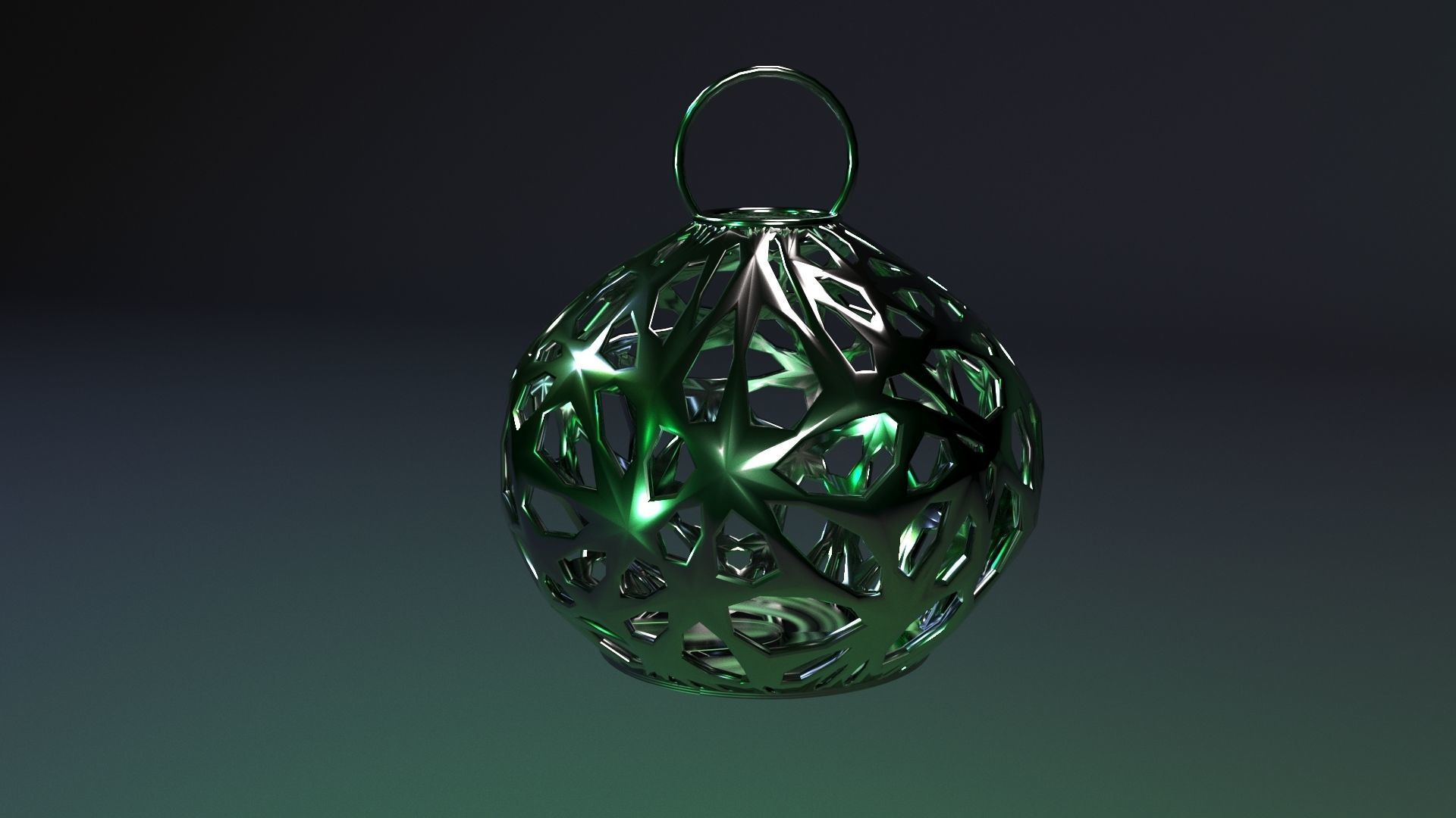 christmas ball 3D print model_1