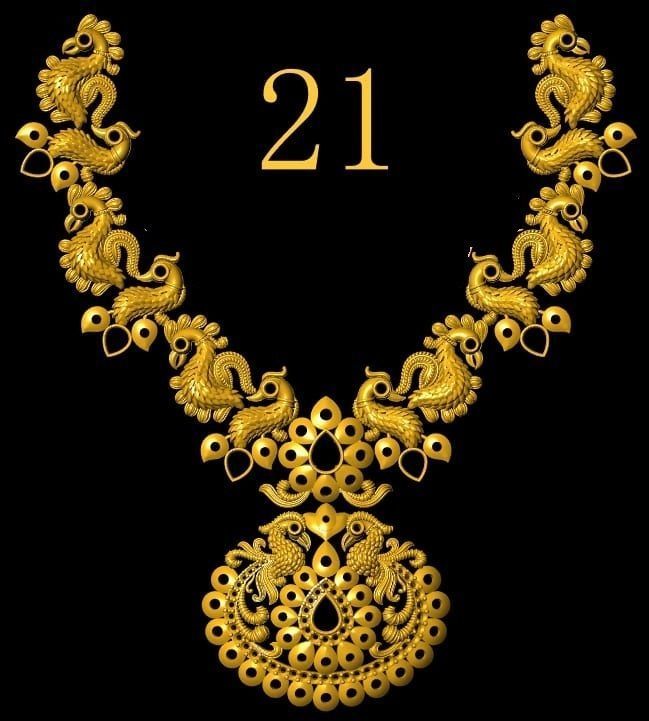 40 gm indian neckless porche and noksi  3D model_11