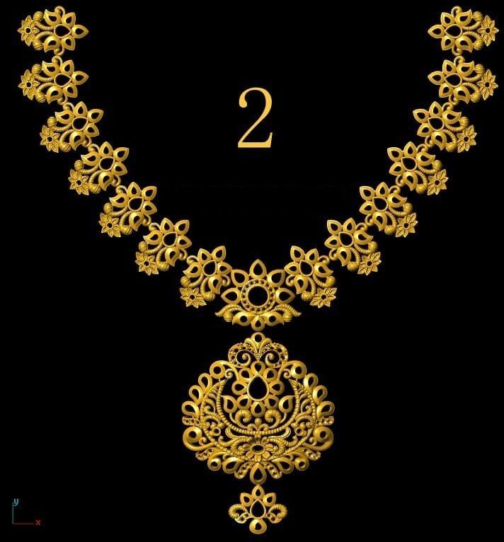 40 gm indian neckless porche and noksi  3D model_13