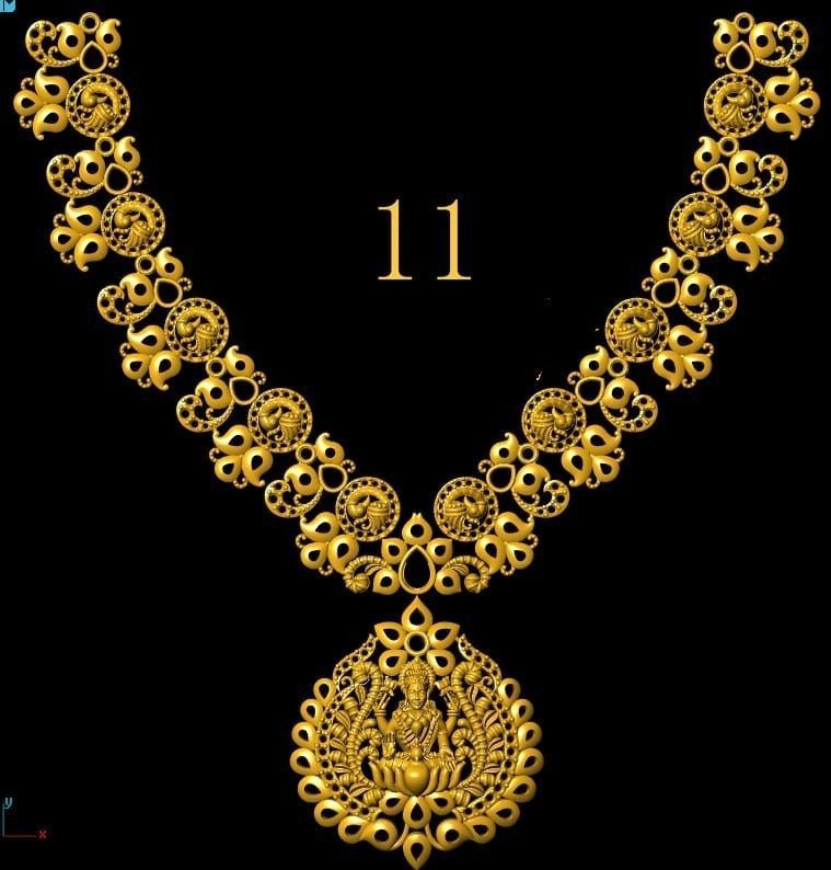 40 gm indian neckless porche and noksi  3D model_2