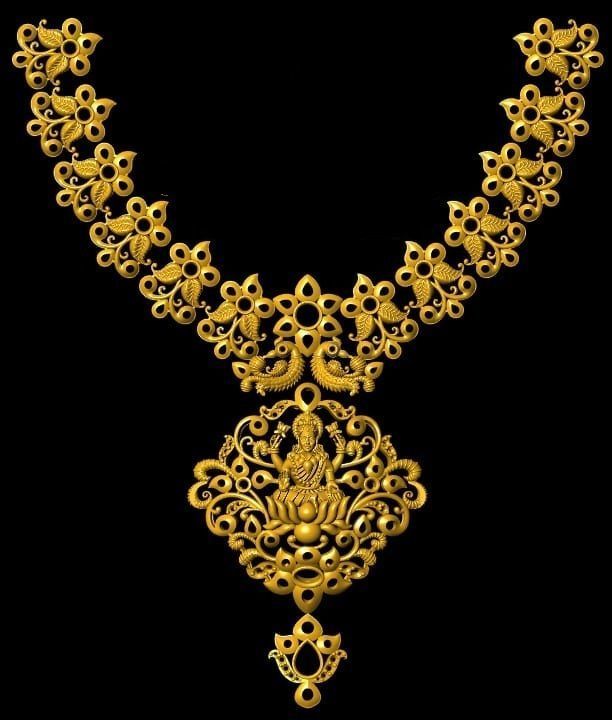 40 gm indian neckless porche and noksi  3D model_15