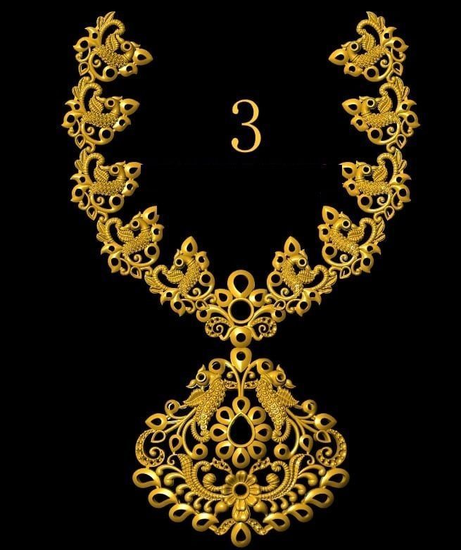 40 gm indian neckless porche and noksi  3D model_12