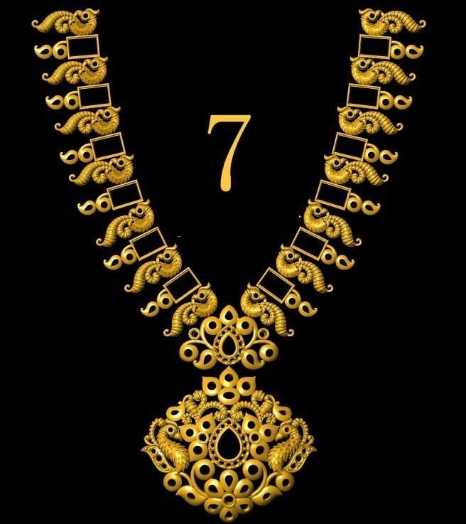 40 gm indian neckless porche and noksi  3D model_6