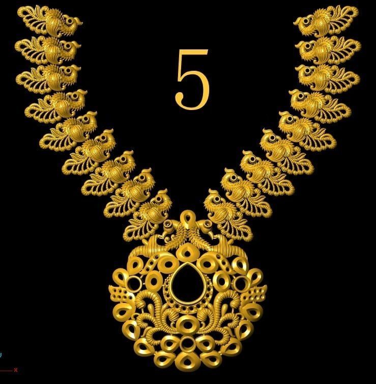 40 gm indian neckless porche and noksi  3D model_8