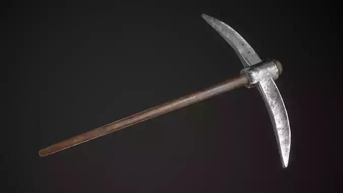 Pickaxe Game Ready PBR Model metal hammer