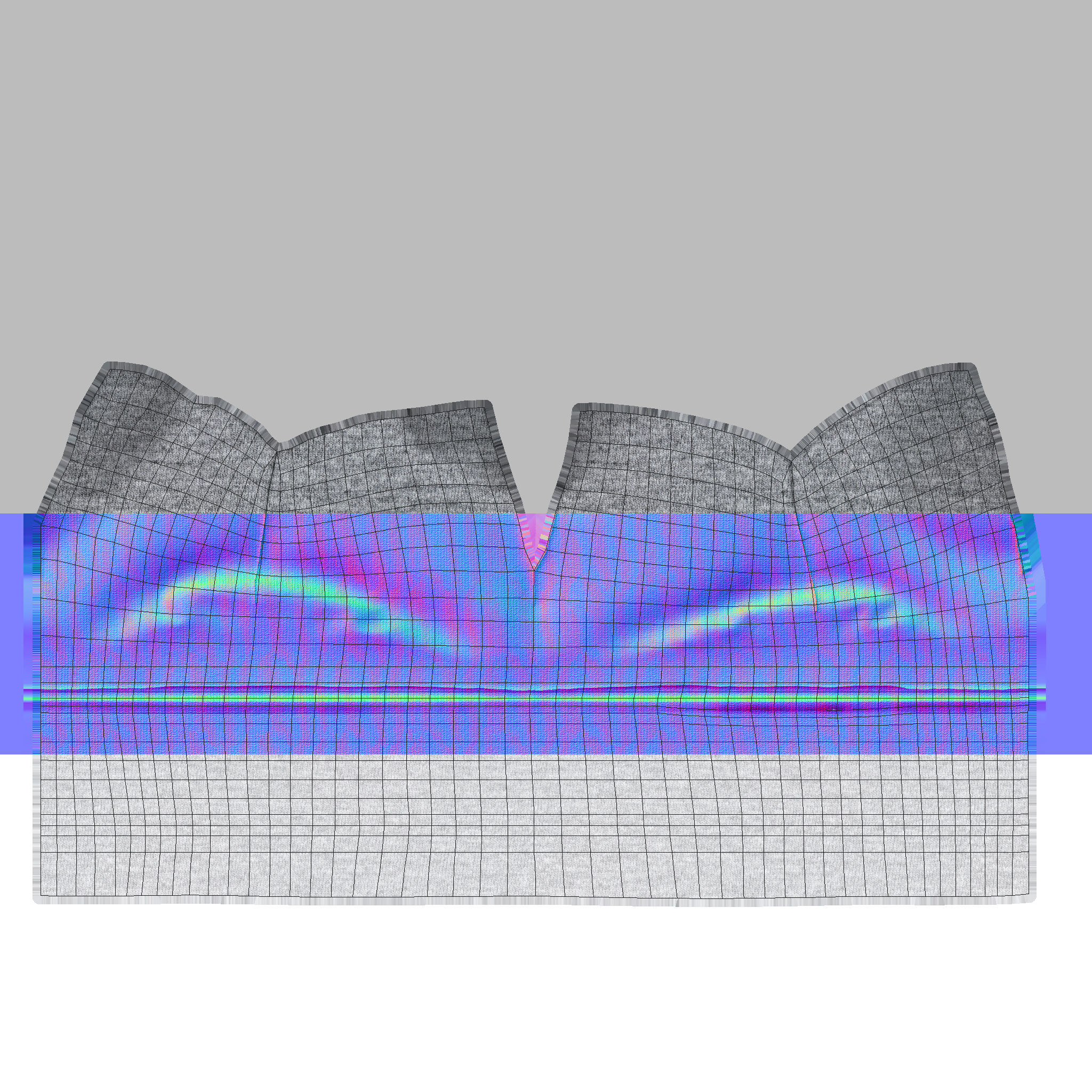 Winter hat Low-poly 3D model_25