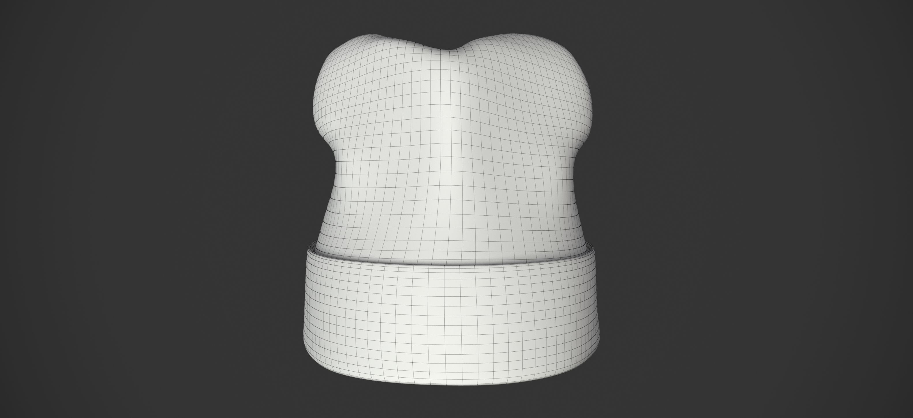 Winter hat Low-poly 3D model_22