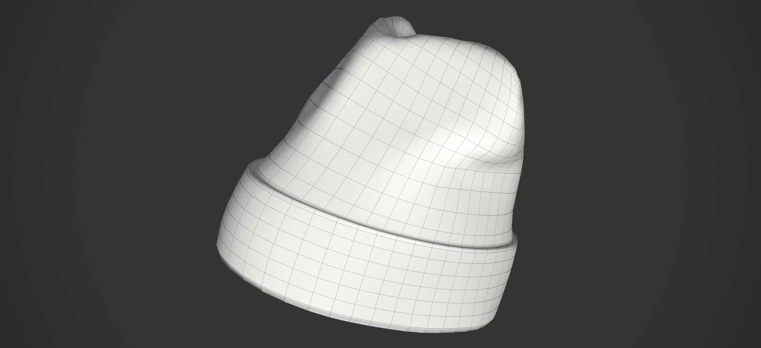 Winter hat Low-poly 3D model_23