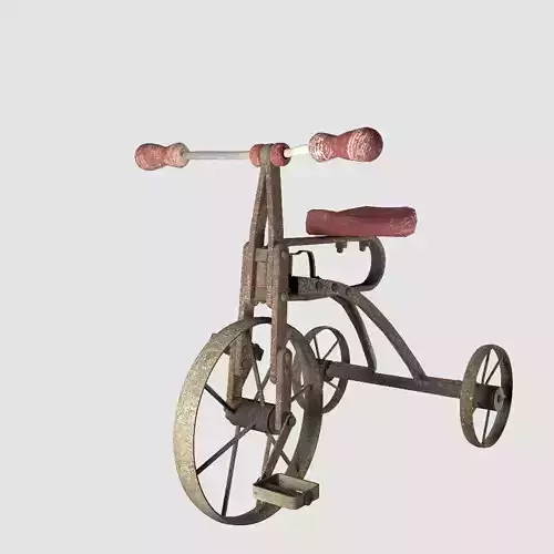 Old Rusty Children Bicycle