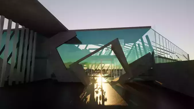 Revit 100 Person Restaurant and Cafe