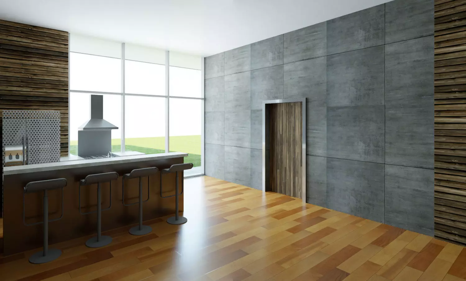 Revit Villa design 2018 3D model_0