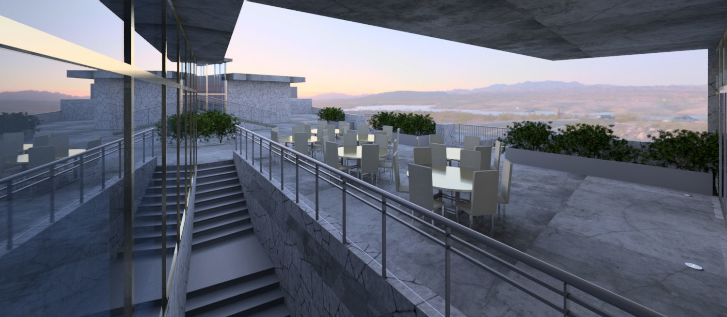 Revit renovated mixed use building as restaurant 2016 3D model_5