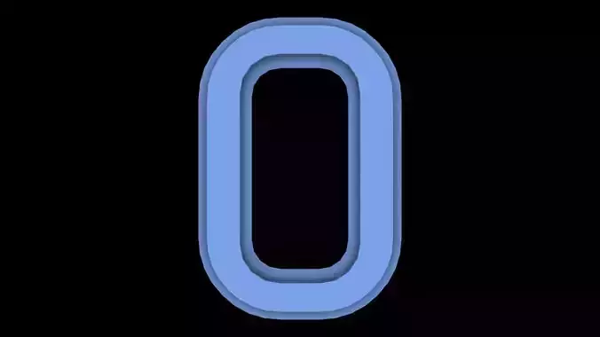FONT-053 Number 0