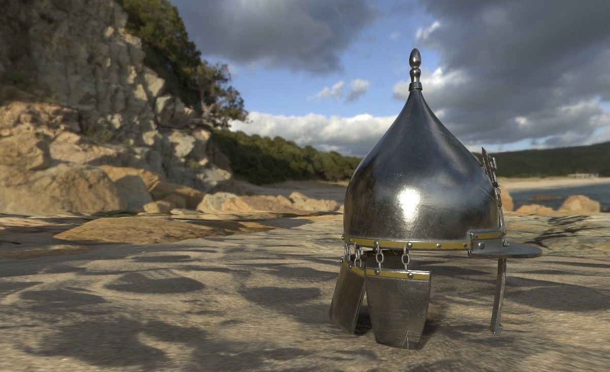 MamlukeHelmet metal helmet 3D model_12