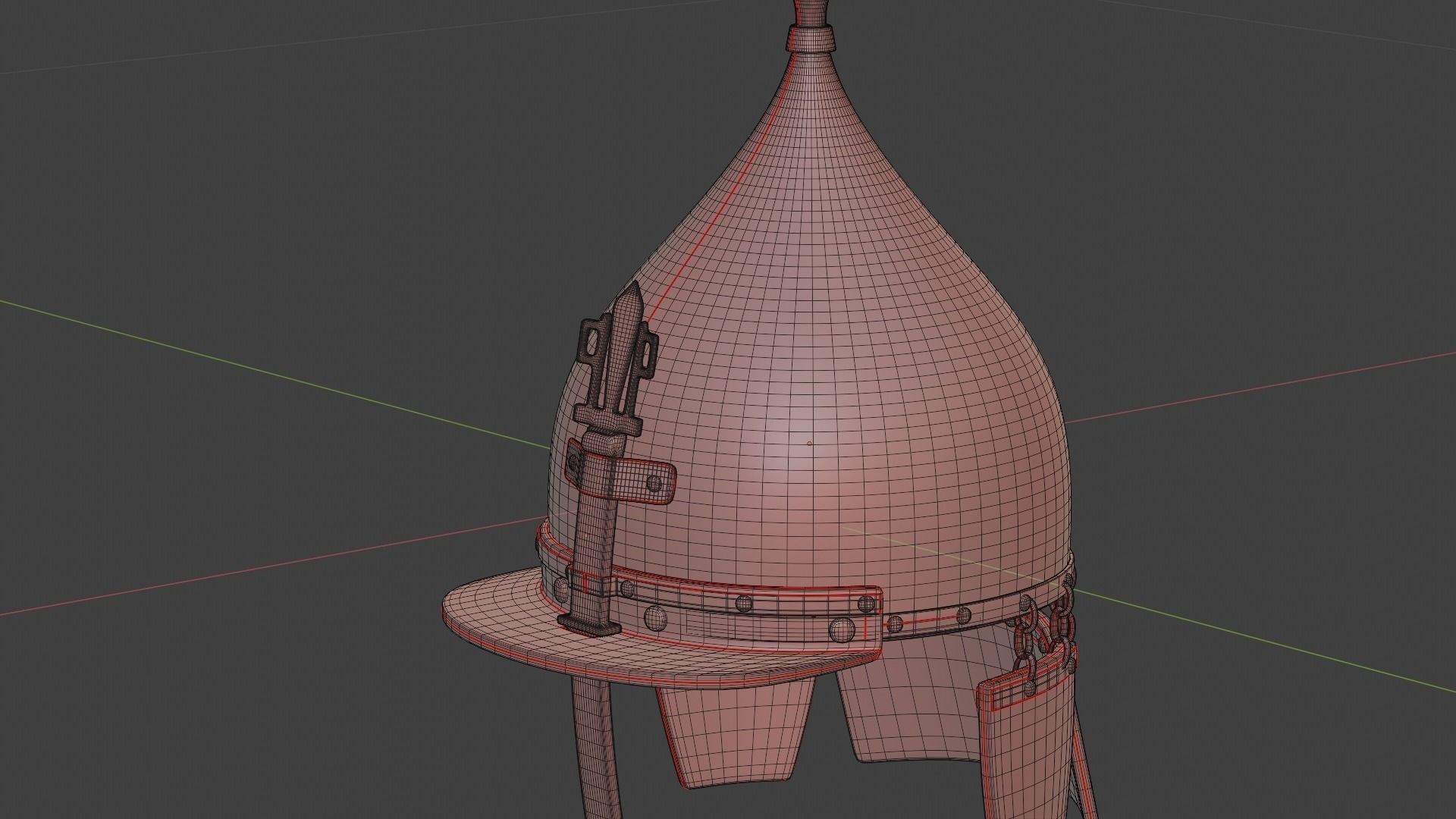 MamlukeHelmet metal helmet 3D model_13