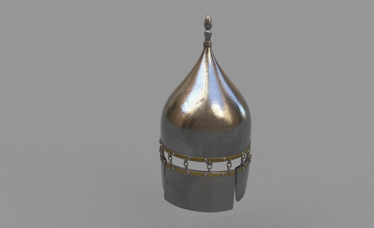 MamlukeHelmet metal helmet 3D model_5