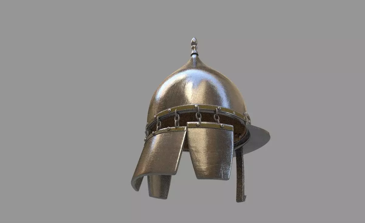 MamlukeHelmet metal helmet 3D model_0