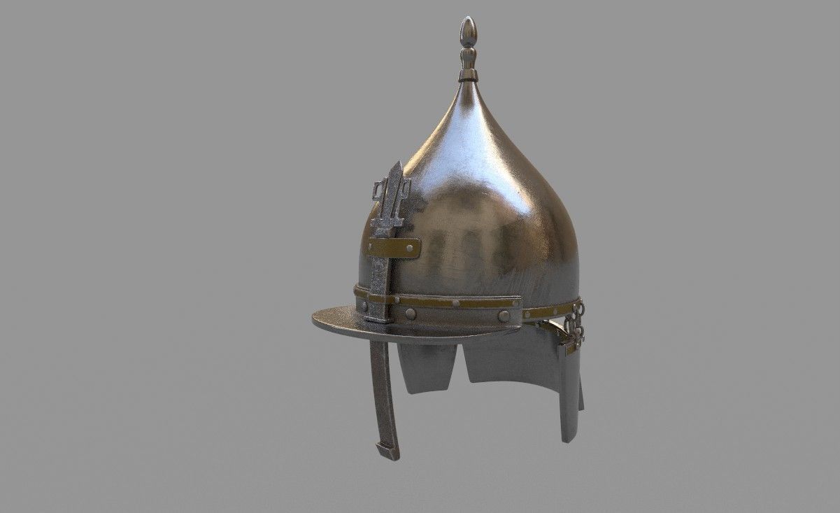 MamlukeHelmet metal helmet 3D model_2