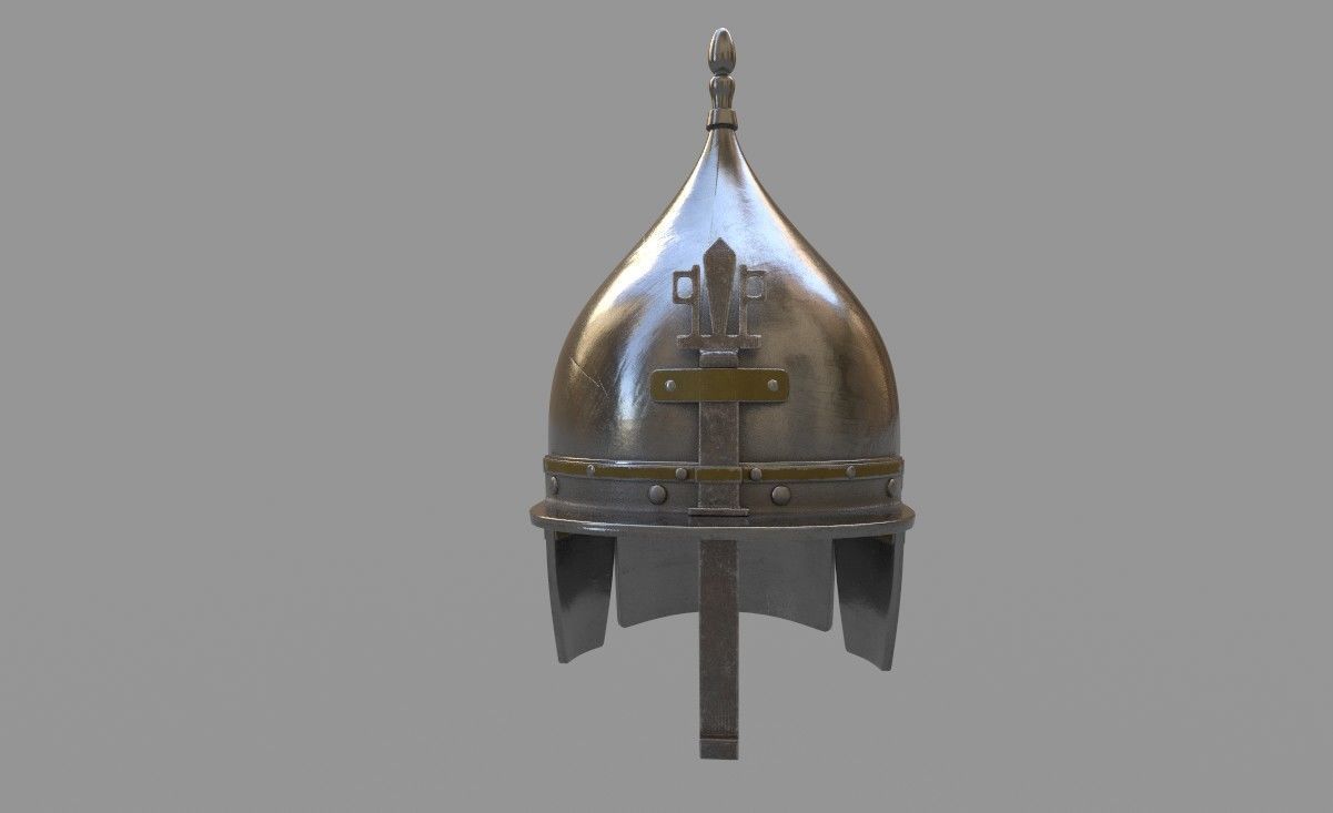 MamlukeHelmet metal helmet 3D model_1