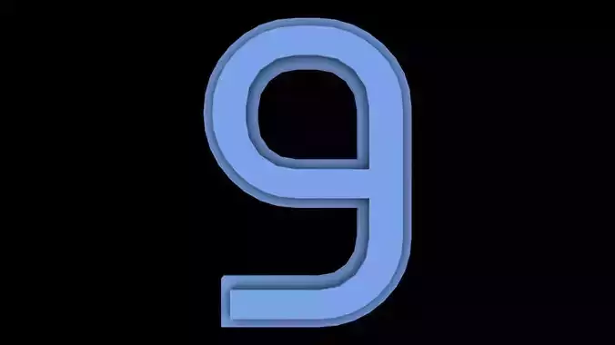 FONT-062 Number 9