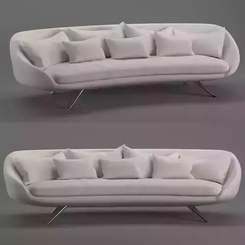 Avi sofa 3D Model 2 different types of colors 