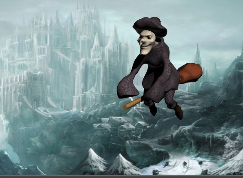 3D Wicked Witch  Low-poly 3D model_1