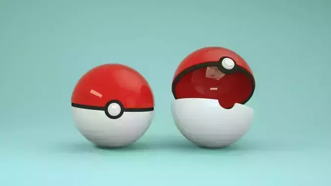 Pokeball Model pokemon egg on table
