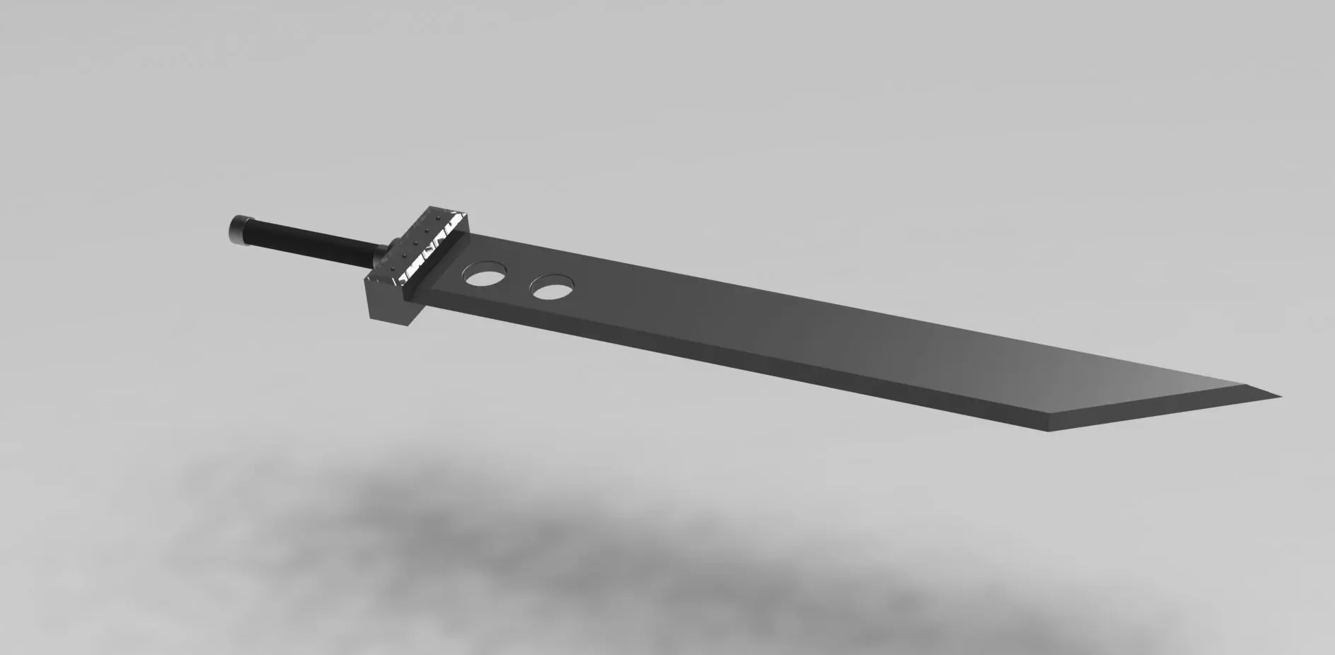 Clouds Buster Sword 3D model_0