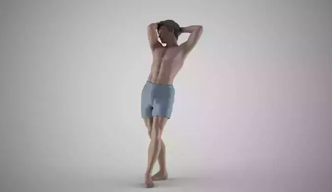 Boy Washes His Head Shampoo