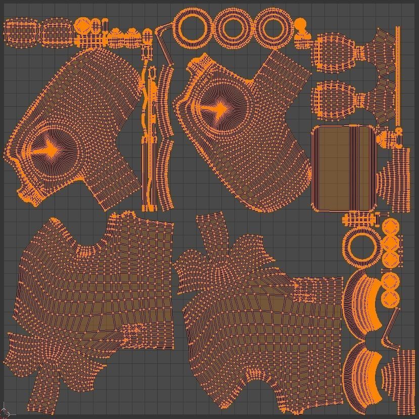 PS4 Controller Low-poly 3D model_5