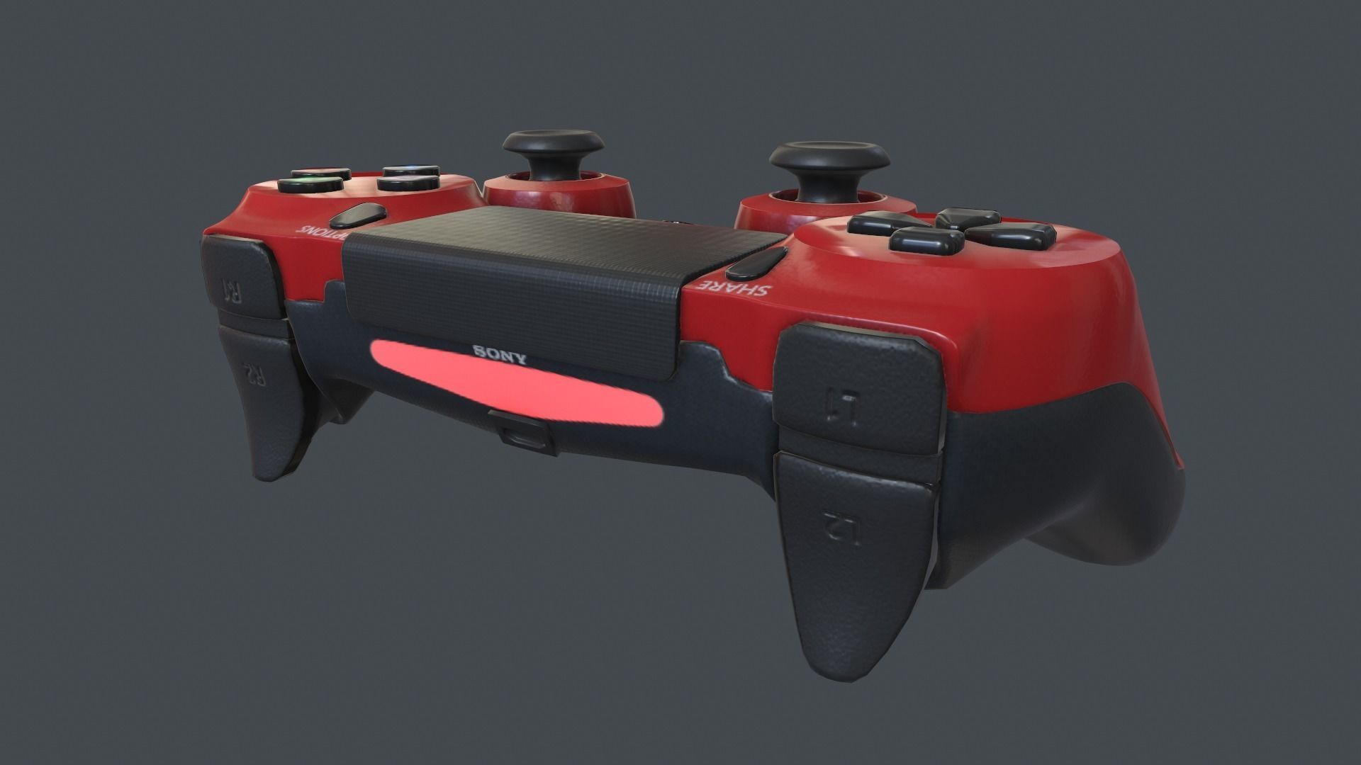 PS4 Controller Low-poly 3D model_2