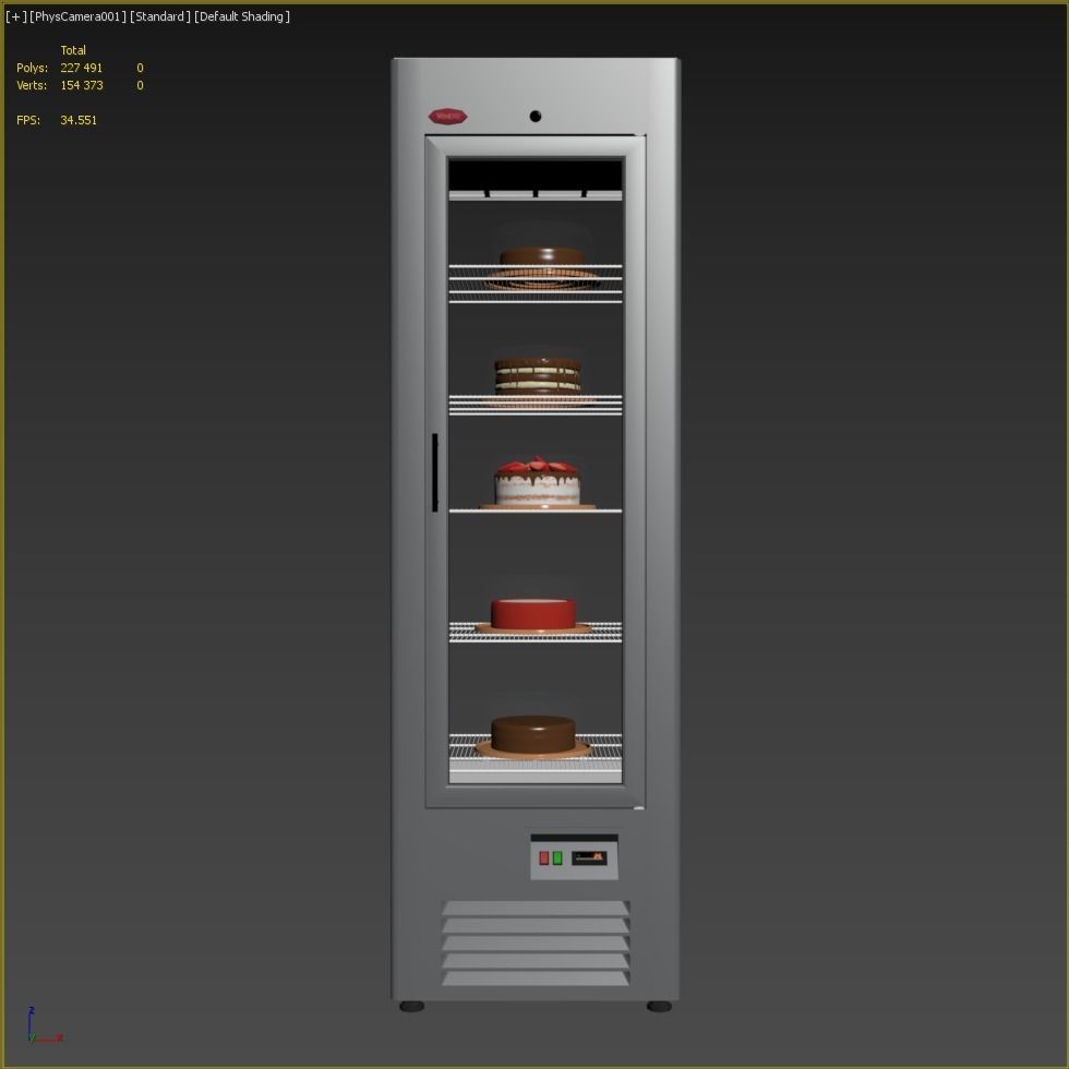 Pastry cabinet RS-04 3D model_11