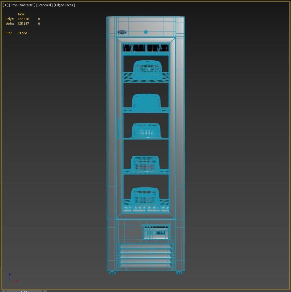 Pastry cabinet RS-04 3D model_13