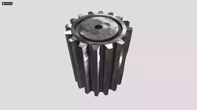 Low Poly Compound Gear 