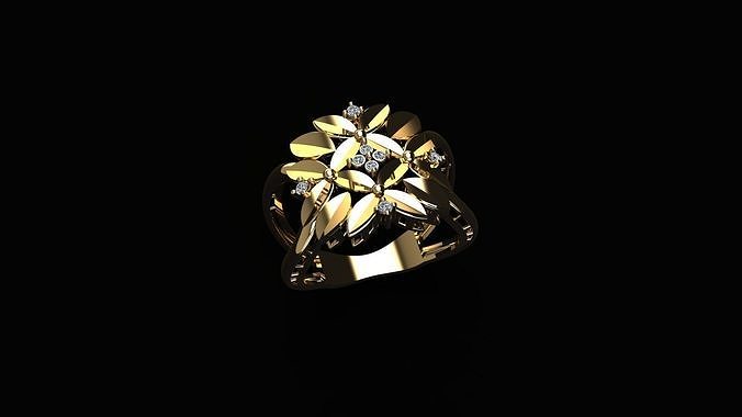 Fashion Ring 3D print model