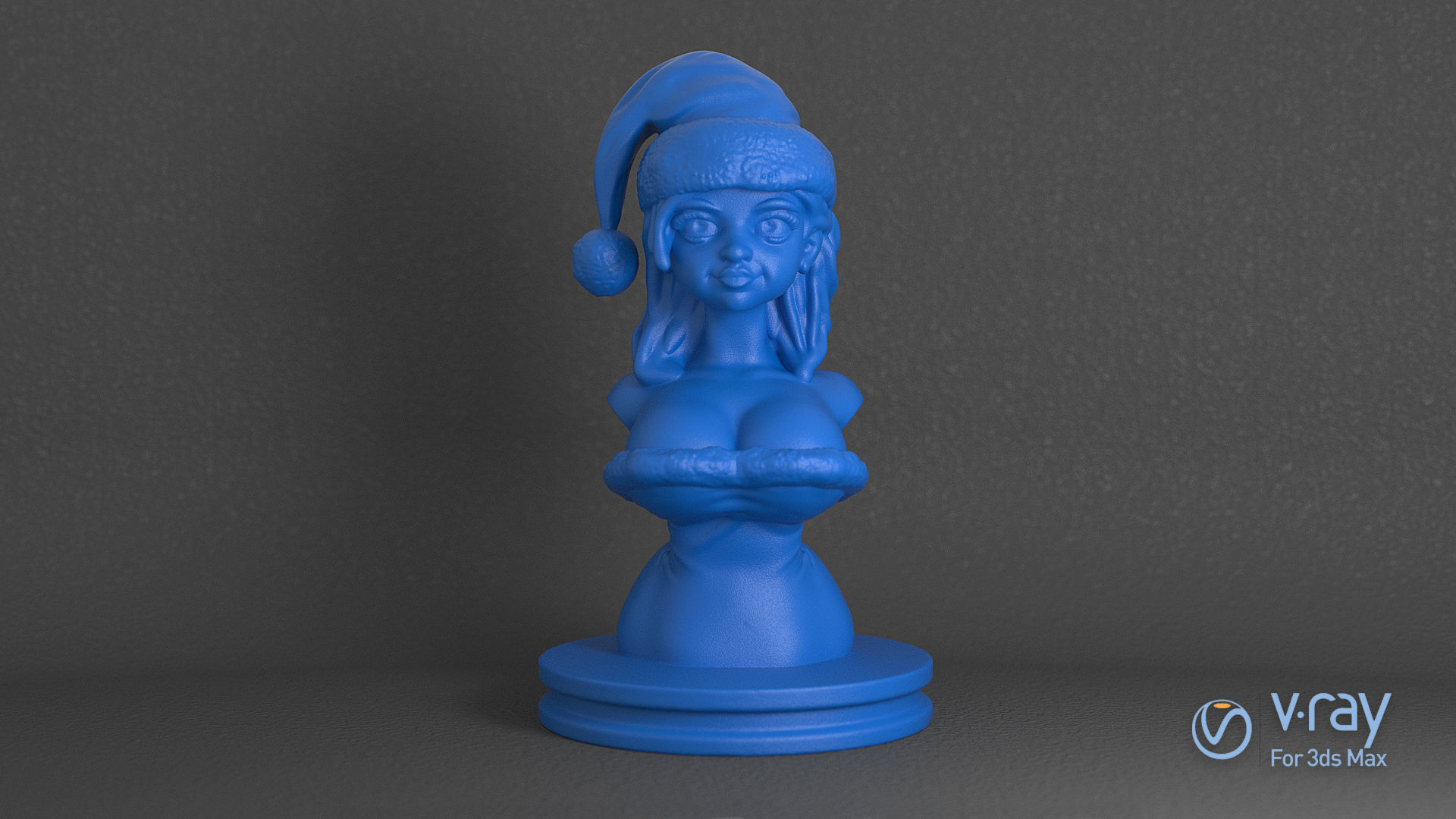 Sexy Santa Helper 3d Printable Bust 3D print model_4