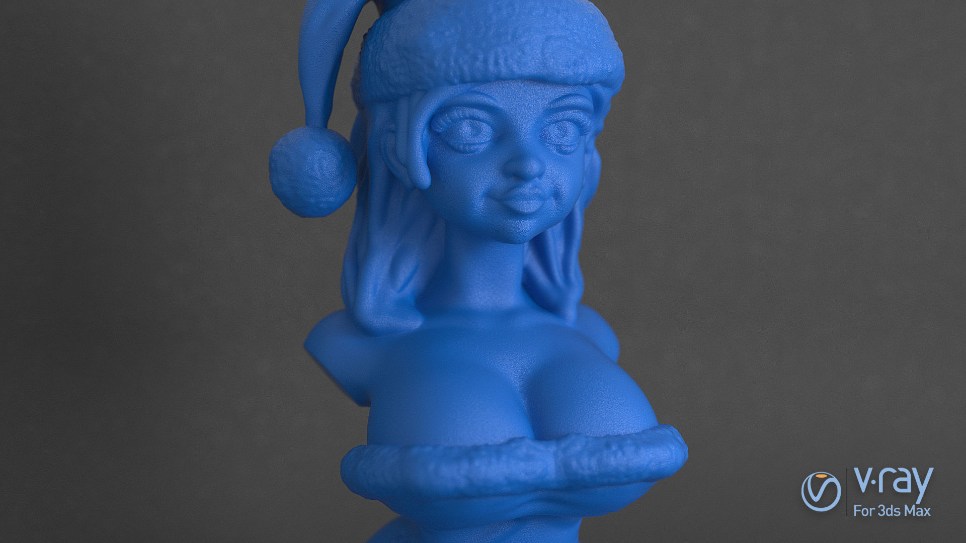 Sexy Santa Helper 3d Printable Bust 3D print model_2