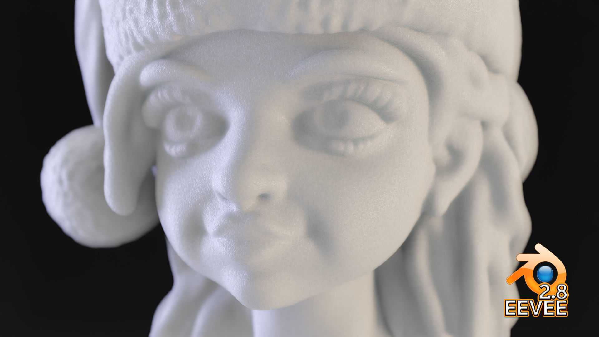 Sexy Santa Helper 3d Printable Bust 3D print model_7