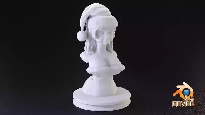 Sexy Santa Helper 3d Printable Bust 3D print model