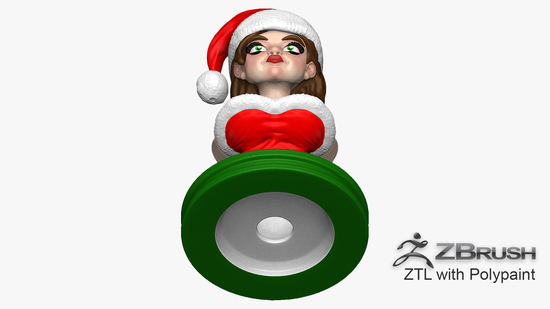 Sexy Santa Helper 3d Printable Bust 3D print model_14