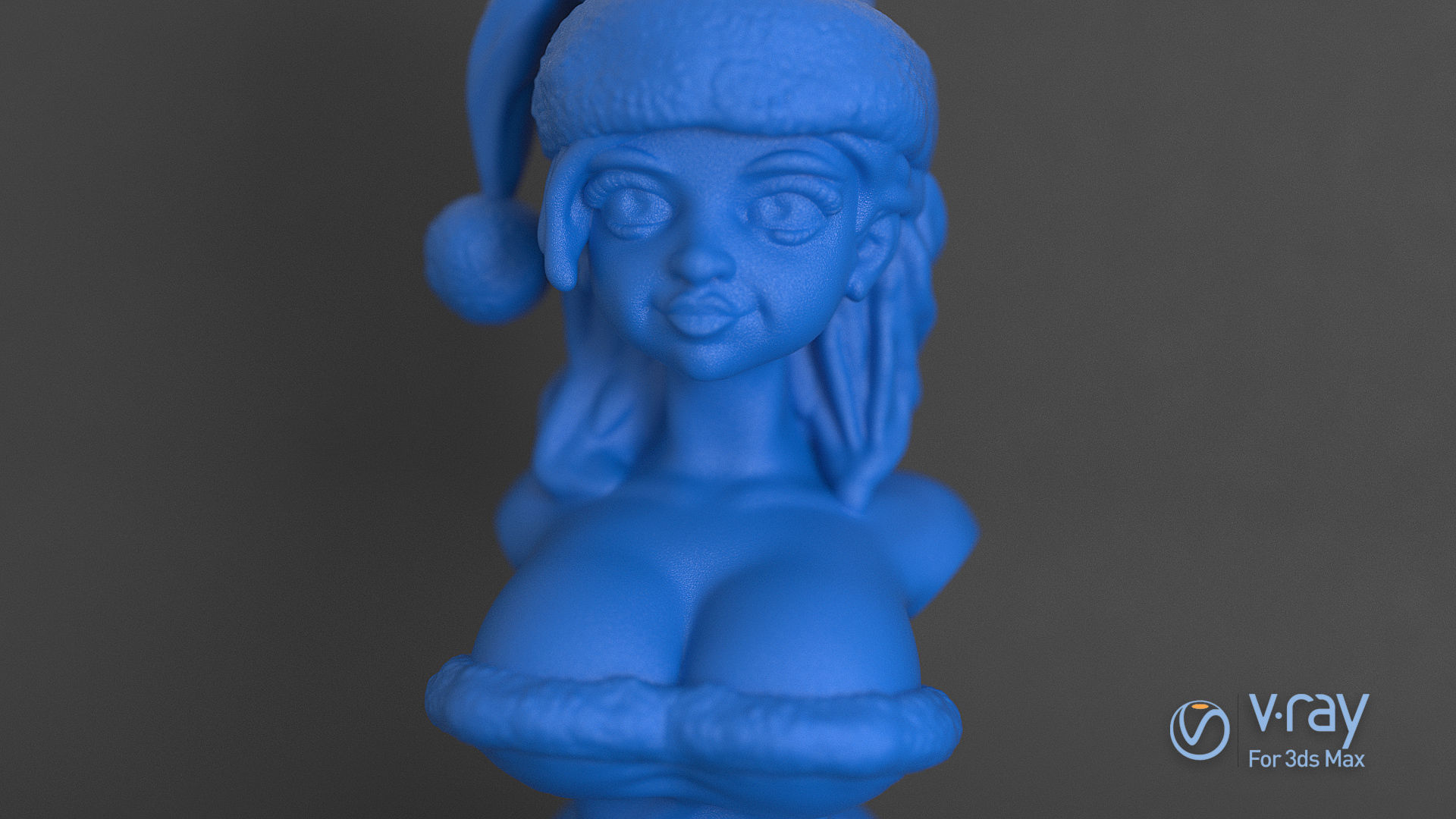 Sexy Santa Helper 3d Printable Bust 3D print model_6