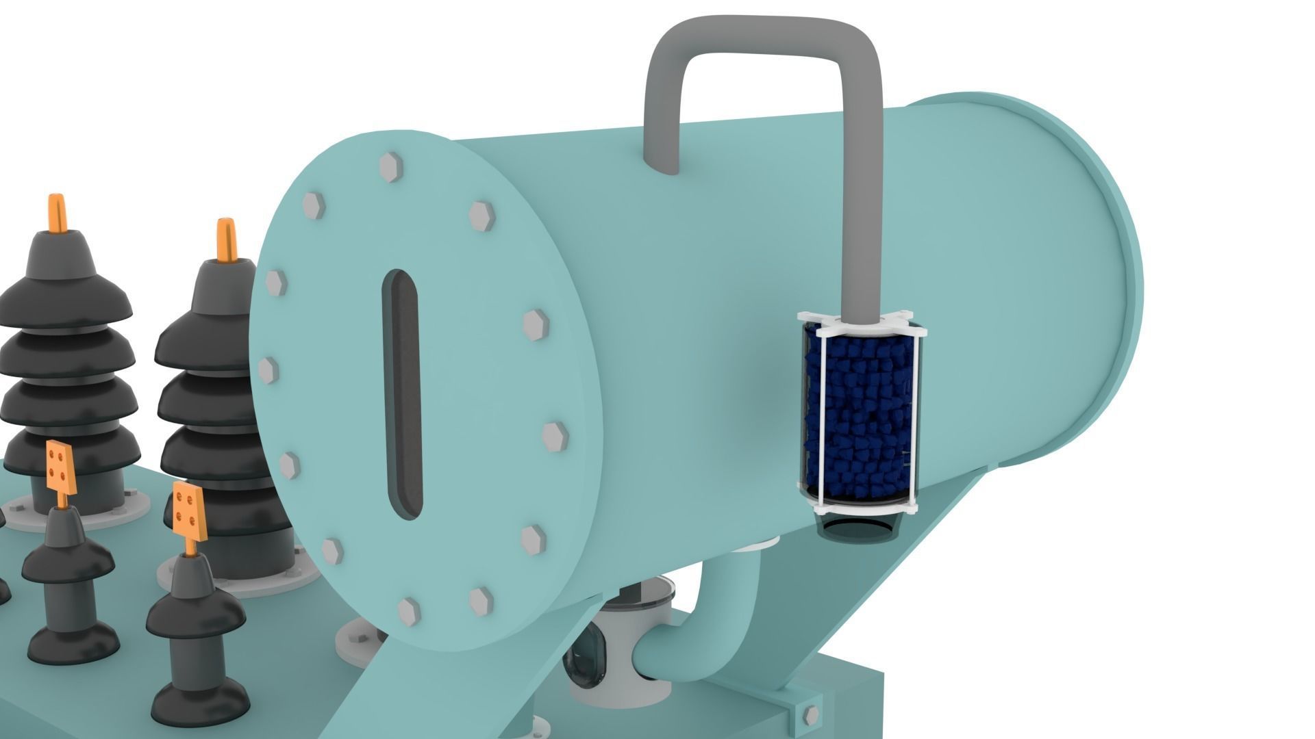 Electrical Power Transformer - Electrical Engineering 3D model_8