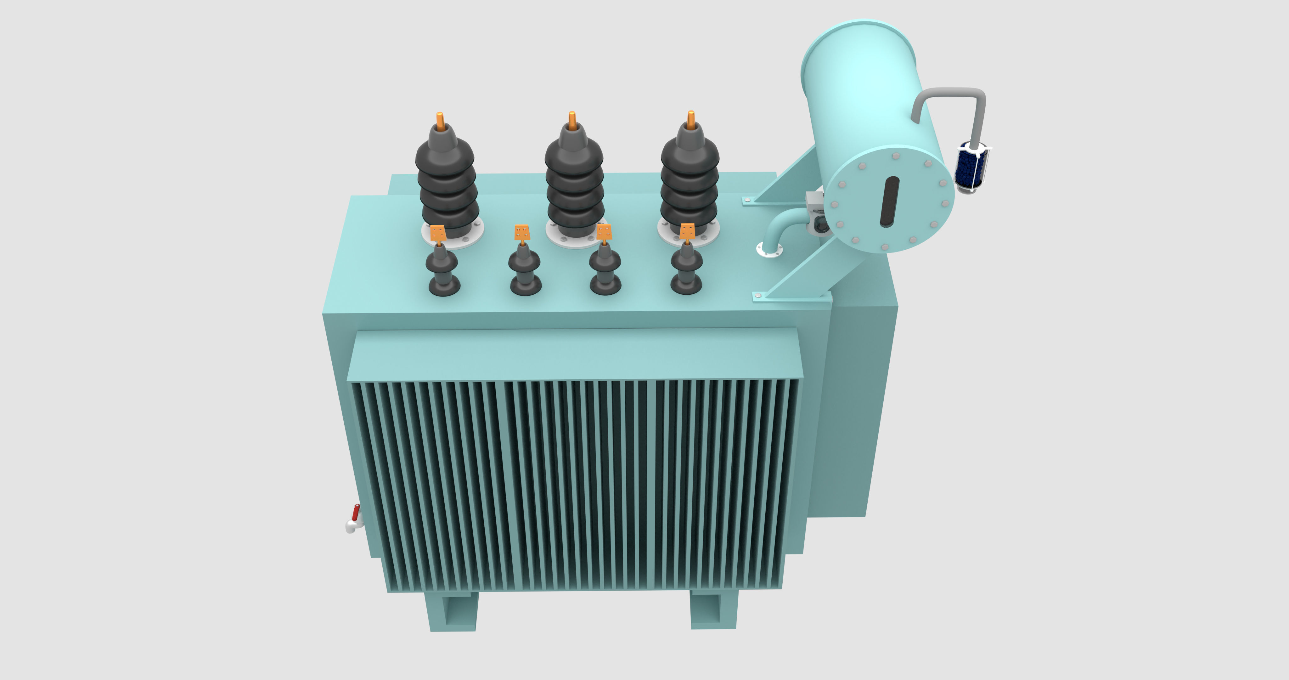 Electrical Power Transformer - Electrical Engineering 3D model_3